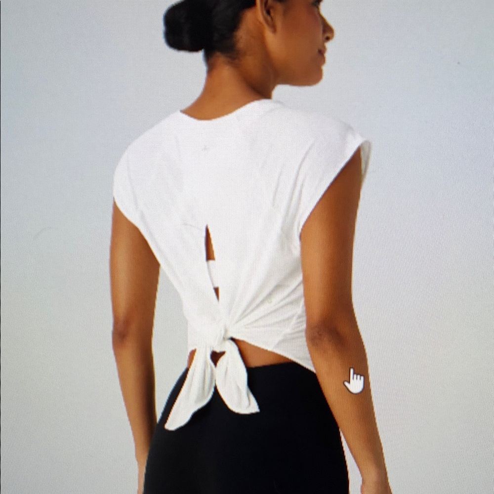 Halara White Tie-Back Women’s Top